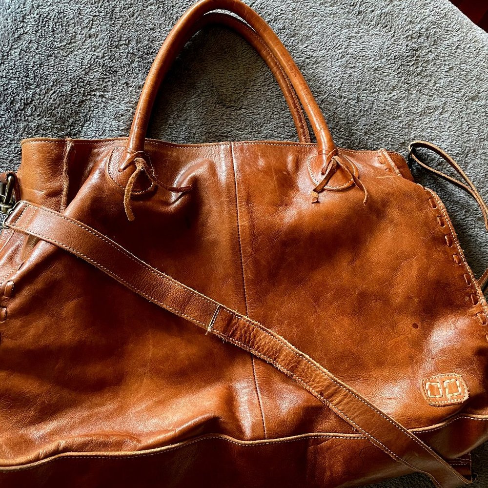 Bed/Stu Rockaway in tan/rustic cognac.  Gorgeous bag!